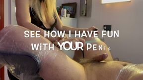 GEA DOMINA - SEE HOW I HAVE FUN WITH YOUR PENIS