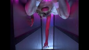 jane darling masturbates while wearing angel wings and stilettos