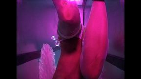 jane darling masturbates while wearing angel wings and stilettos
