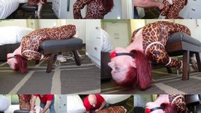 Defiant Domme inverted hogtie challenge (MP4 1280x720 SD)