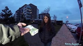 Russian Cutie Sucks and Fucks Big Dick In Public POV