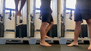 Pulling Up Bulge in Gym(SFW)