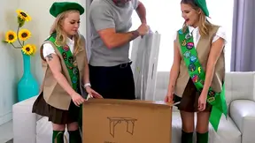 Passionate FFM Threesome Doggystyle with Coco & Haley's Seductive Action