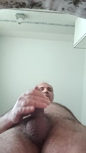 Tutorial for a Pleasant Penis Massage with a Flow of Sperm on the Smartphone Screen