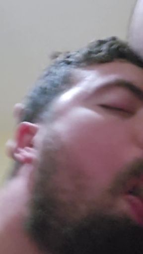 Two Hairy Bears Fuck a Boy Bareback
