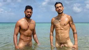Mexican Leche - Uber-Jaw-Dropping Mexican Furry Guys Find A Isolated Spot By The Beach To Get Bare And Wild