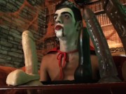 Phillip Smith dracula licks and sucks pink dildo...