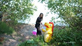 Dont leave inflatable toys on my beach