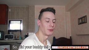 SayUncleNetwork.com - Cute straight Latino takes a huge raw member for quick cash