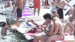 Sizzling Bikini Party by Lake Shows Off Her Sexy Ass for Wild Fun