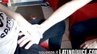 Huge-Dick Latin Stud Fucks Straight Guy For Cash In Hot Threesome