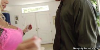 Evita Pozzi fucking in the living room with her big tits