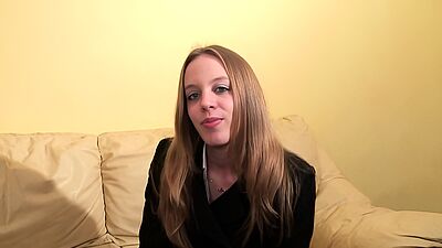 Serious French girl sodomized for her amateur porn casting