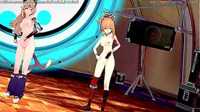 Genshin Impact: [MMD] Kesha - TIMBER (Layla'Kirara'Mona'Fischl'Yoimiya'Hu Tao'Xinyan)