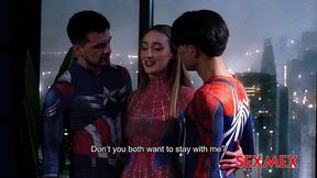 sexmex - spider girl banged by superheroes . lula