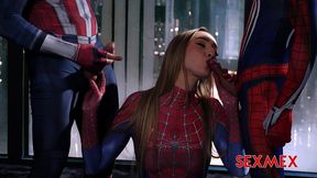 sexmex - spider girl banged by superheroes . lula