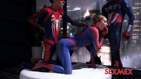 sexmex - spider girl banged by superheroes . lula