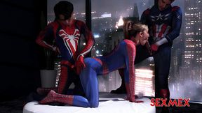 sexmex - spider girl banged by superheroes . lula