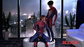 sexmex - spider girl banged by superheroes . lula
