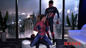 sexmex - spider girl banged by superheroes . lula