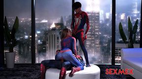 sexmex - spider girl banged by superheroes . lula