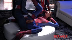 sexmex - spider girl banged by superheroes . lula