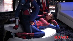 sexmex - spider girl banged by superheroes . lula