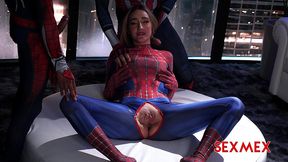 sexmex - spider girl banged by superheroes . lula