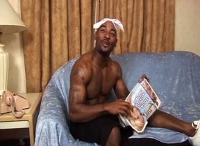 Big ass chocolate babe gets fucked and facialized