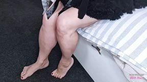 Do Disgusting Things to Me in Fishnet Stockings Looking Like a Whore - Mature BBW Slut Hairy Pussy