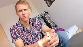 Young Twink Sucks and Fucks His Way Out of Debt with Czech Agent