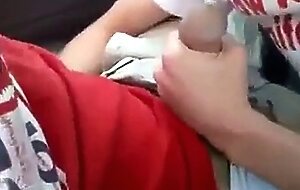 Young Blonde Gives Daddy Roadhead