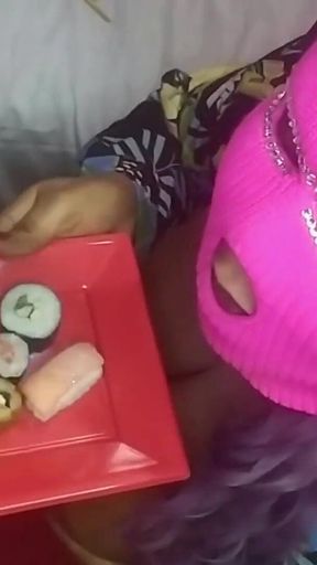 Horny Wife Sucked Our Two Cocks Milking One After the Other and Asked for Our Cum on Her Food.