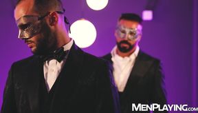 Maskes studs Mael Hunter and Mathieu De Lyon groan while breeding raw