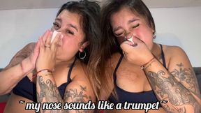 My nose sounds like a trumpet