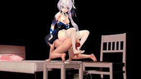 Theresa Apocalypse Hentai Twilight Paladin Honkai Impact 3Rd Masturbating Sex Cumshot Mmd 3D Blue Clothes (CLIP)