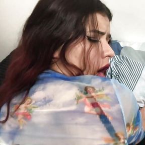 Beautiful Latina sucking and riding my big hard cock - Porn in Spanish