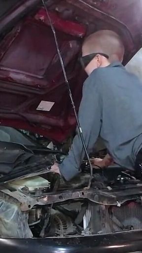 Sexy Mechanic Vilu Vidish Gets Pounded Toyota Ae101