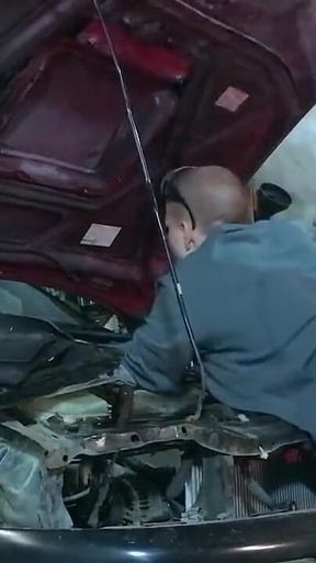 Sexy Mechanic Vilu Vidish Gets Pounded Toyota Ae101