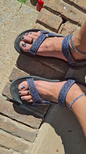 Newer sandals and a pedicure