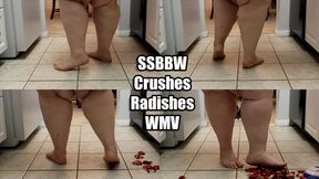 SSBBW Crushes Radishes (WMV)