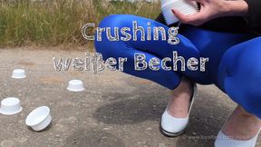 Crushing white mug - Crushing weißer Becher