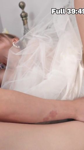 Stunning moment from &quot;BRIDE4K. Bride is taking two cocks at the same time before getting married&quot;
