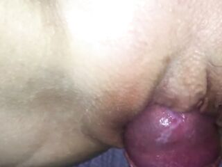 Very close up bang wet creamy twat