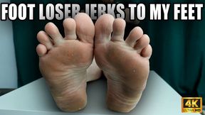 Foot Loser Jerks To My Feet - Foot Fetish JOI - 4k UHD 2160p - KingMarti