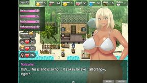 The Castaway Married Gal'_s Netorare Story [ NTR hentai game] Ep.21 Nastumi had an orgasm just from kissing the old man