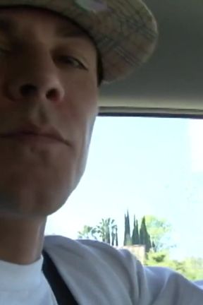 A nice stranger helps the blonde by giving her a ride and pummeling her twat