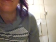 Nerdy Faery Piss and Change in the Public Bathroom