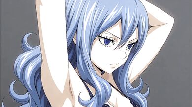 Juvia gets 3D wrecked in uncensored cartoon fairy tail parody