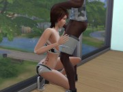 DDSims - Wife Fucked at Gym while Husband Watches - Sims 4